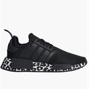 adidas Originals Womens NMD_R1 Sneakers (Black Leopard, 9)